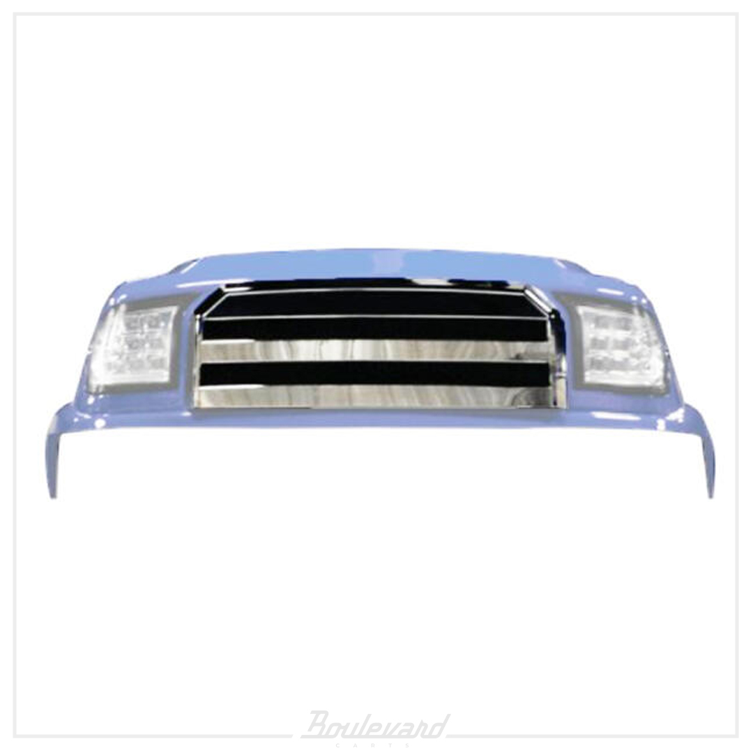 Club Car Precedent Alpha Off-Road Chrome Front Grille (Fits 2004-Up) - Image 2