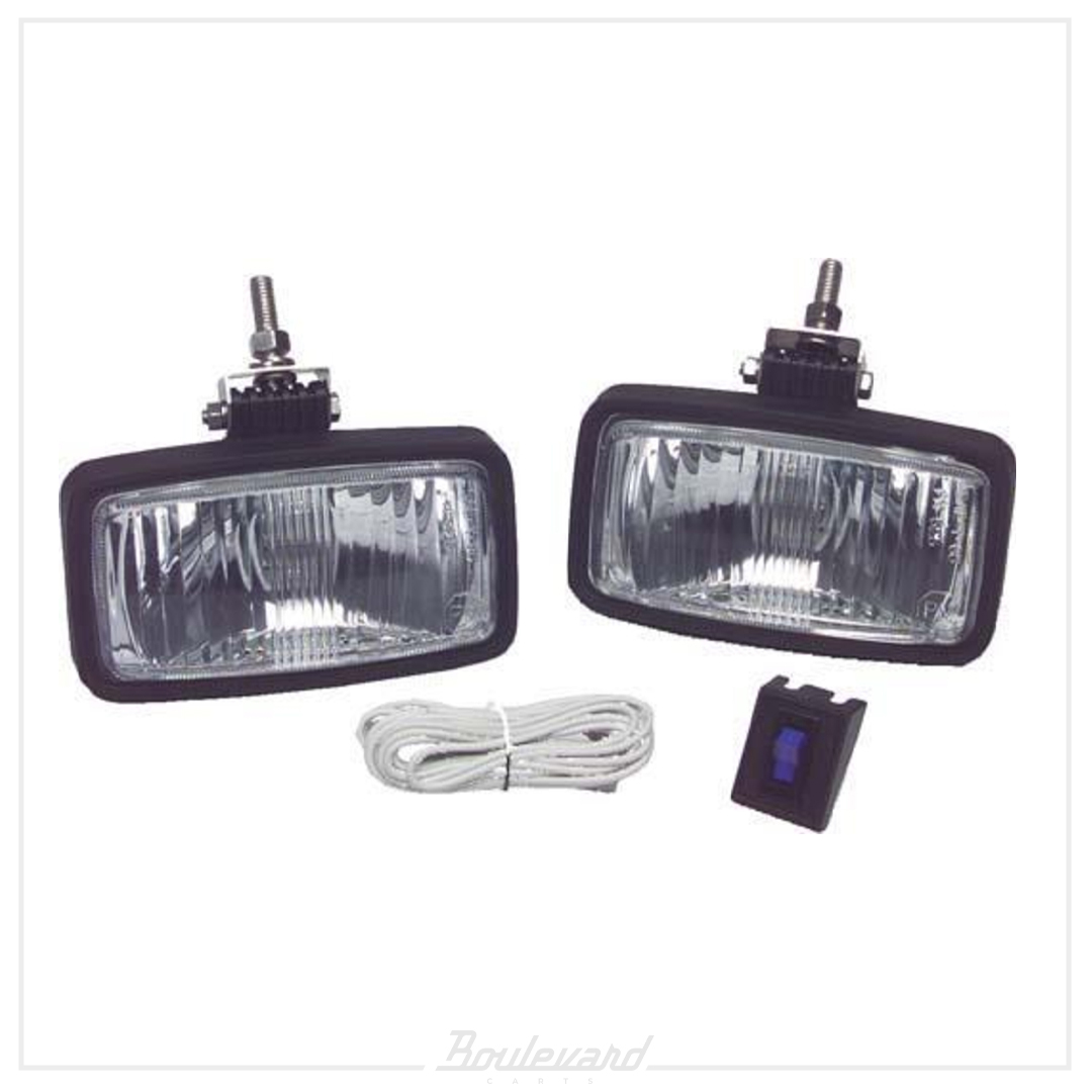 12-Volt Heavy Duty Halogen Headlight Set (Black Housing)