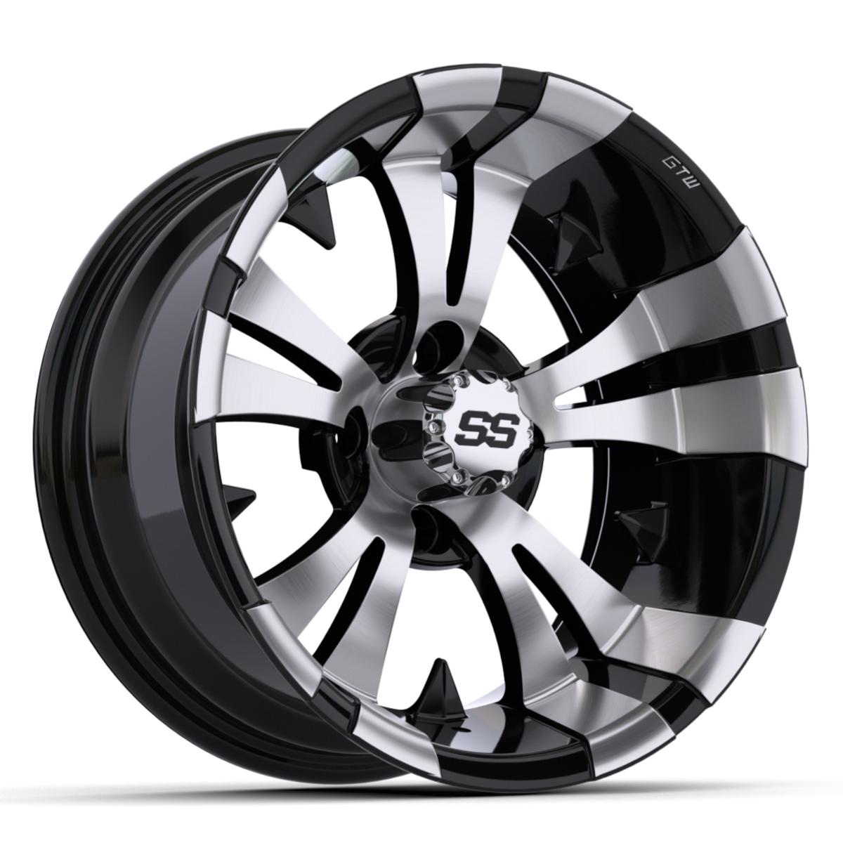 GTW® Vampire 14x7 Machined & Black Wheel