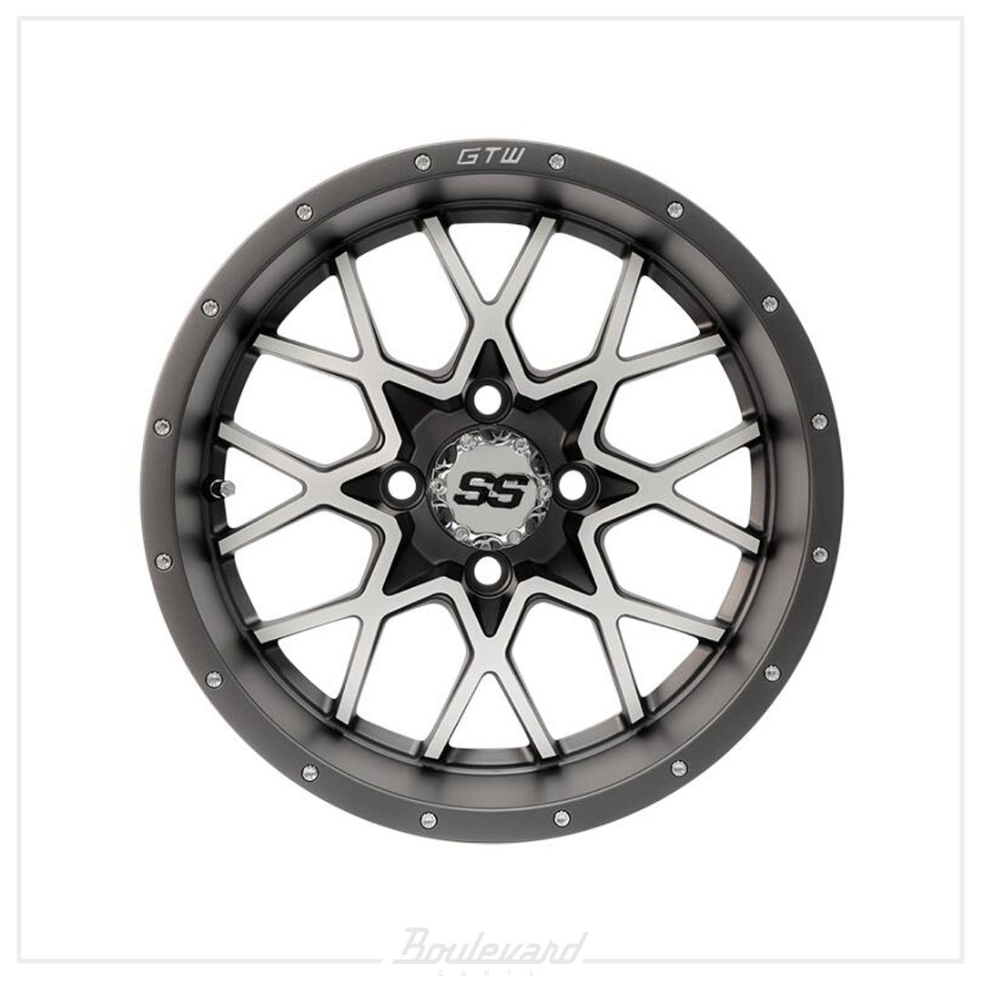 GTW® 14″ Vortex Wheel – Matte Gray/Machined - Image 2