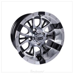 NP-19-247-001 14x7 Machined Silver/Black Diesel Wheel