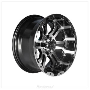 NP-19-259-001 14x7 GTW® Machined & Black Omega Wheel