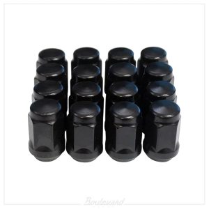 RH-TIR-911S Lug Nuts Standard Flat Black 16pc