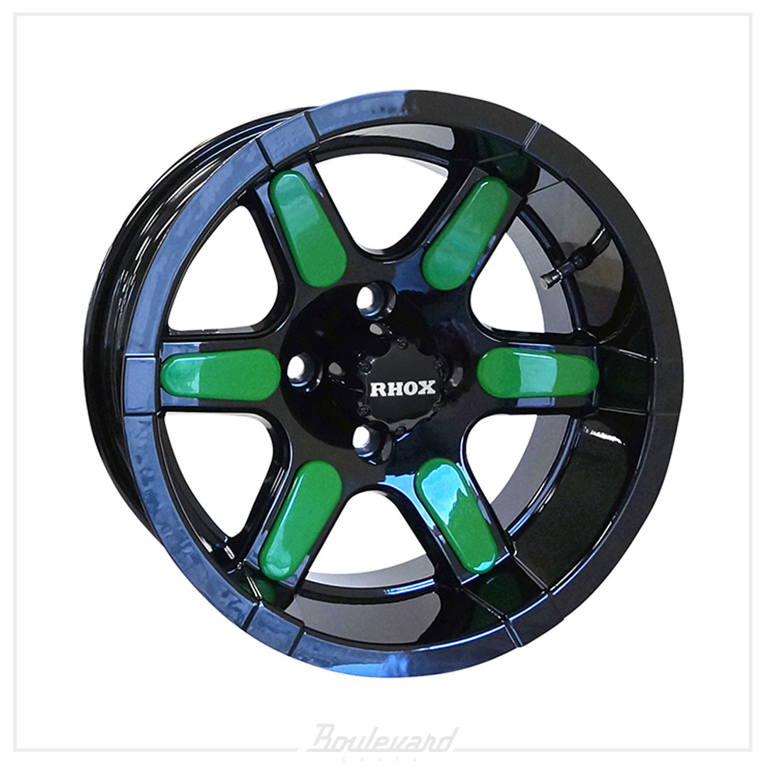 RHOX RX262 Black w/ Center Cap 14x7 - Image 3