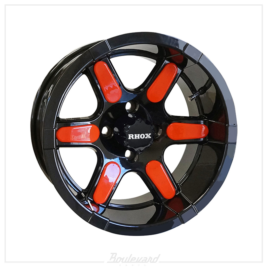 RHOX RX262 Black w/ Center Cap 14x7 - Image 5