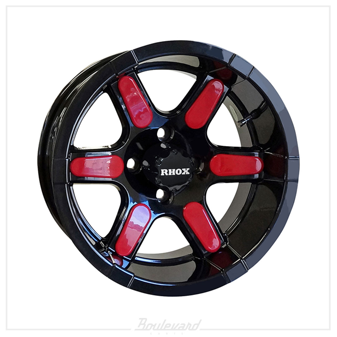 RHOX RX262 Black w/ Center Cap 14x7 - Image 8