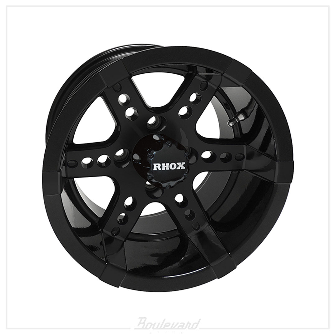 RHOX RX262 Black w/ Center Cap 14x7