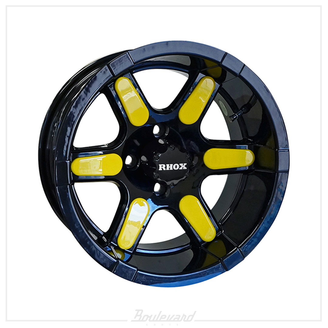 RHOX RX262 Black w/ Center Cap 14x7 - Image 9