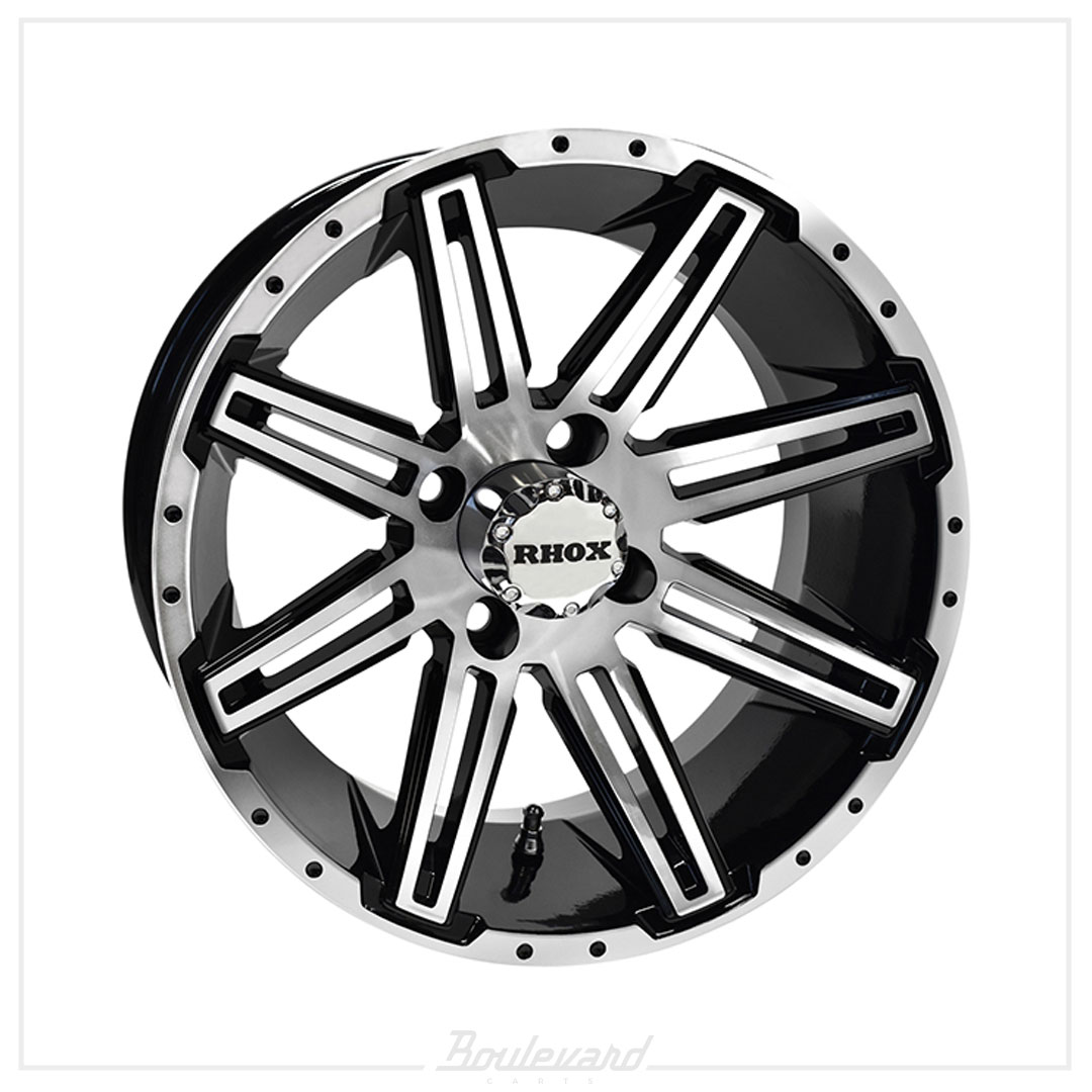 RHOX RX275 Machined Gloss Black 14x7