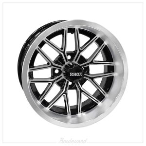 RHOX RX282 Machined Gloss Black 14x6