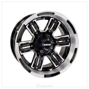 RHOX RX285 Machined Gloss Black 14x7