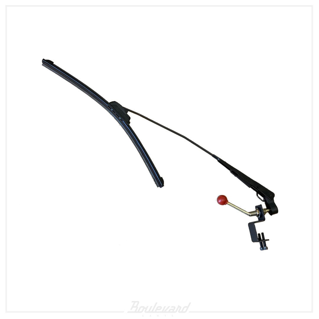 Universal No-Drill Golf Cart Wiper System