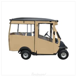 DW-HD-4P-001 DoorWorks 4-Passenger Extended Hinged Enclosure for Golf Carts (Sunbrella)
