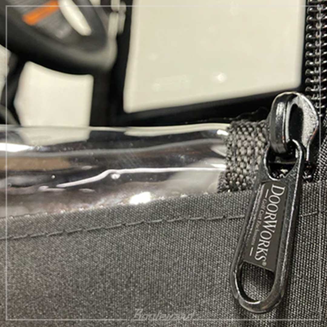 DoorWorks 6-Passenger Hinged Door Enclosure for Golf Carts (Sunbrella) - Image 4