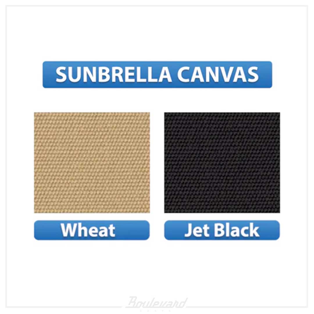 Doorworks 2-Passenger Sunbrella Track-Style Golf Cart Enclosure - Image 6