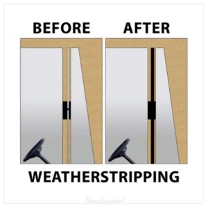 DW-WS-001 Hinged Door Rubber Weather Stripping