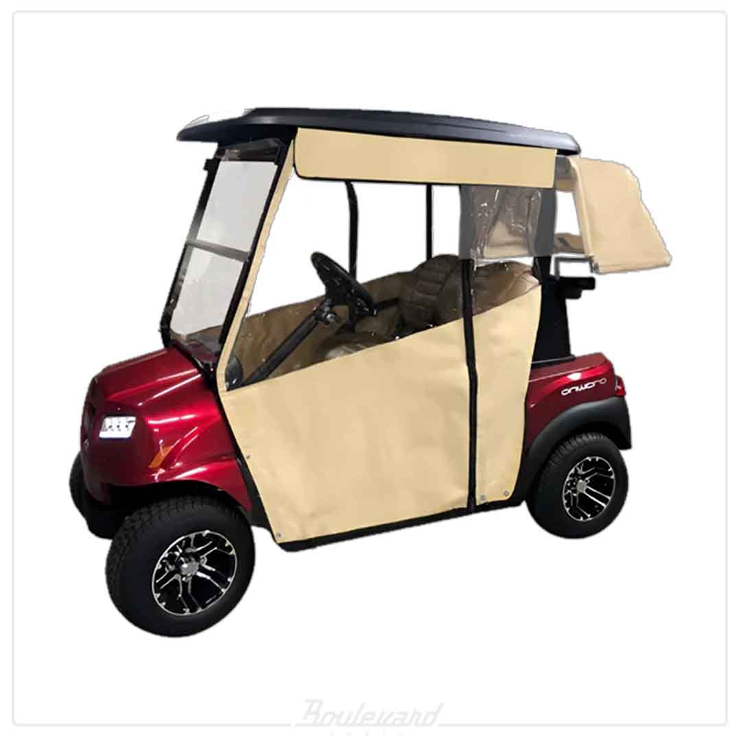 Doorworks 2-Passenger Sunbrella Track-Style Golf Cart Enclosure