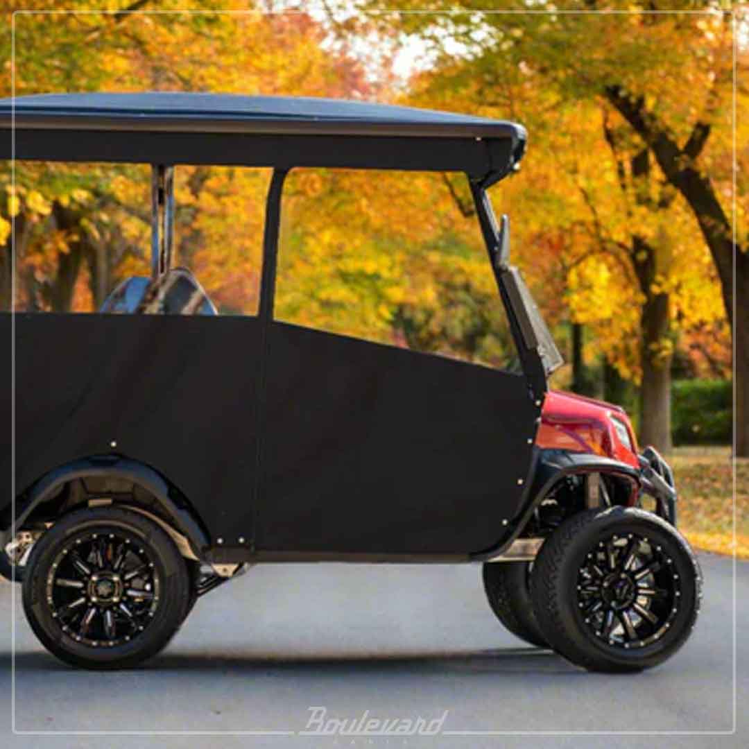 DoorWorks 4-Passenger Sunbrella Track-Style Golf Cart Enclosure
