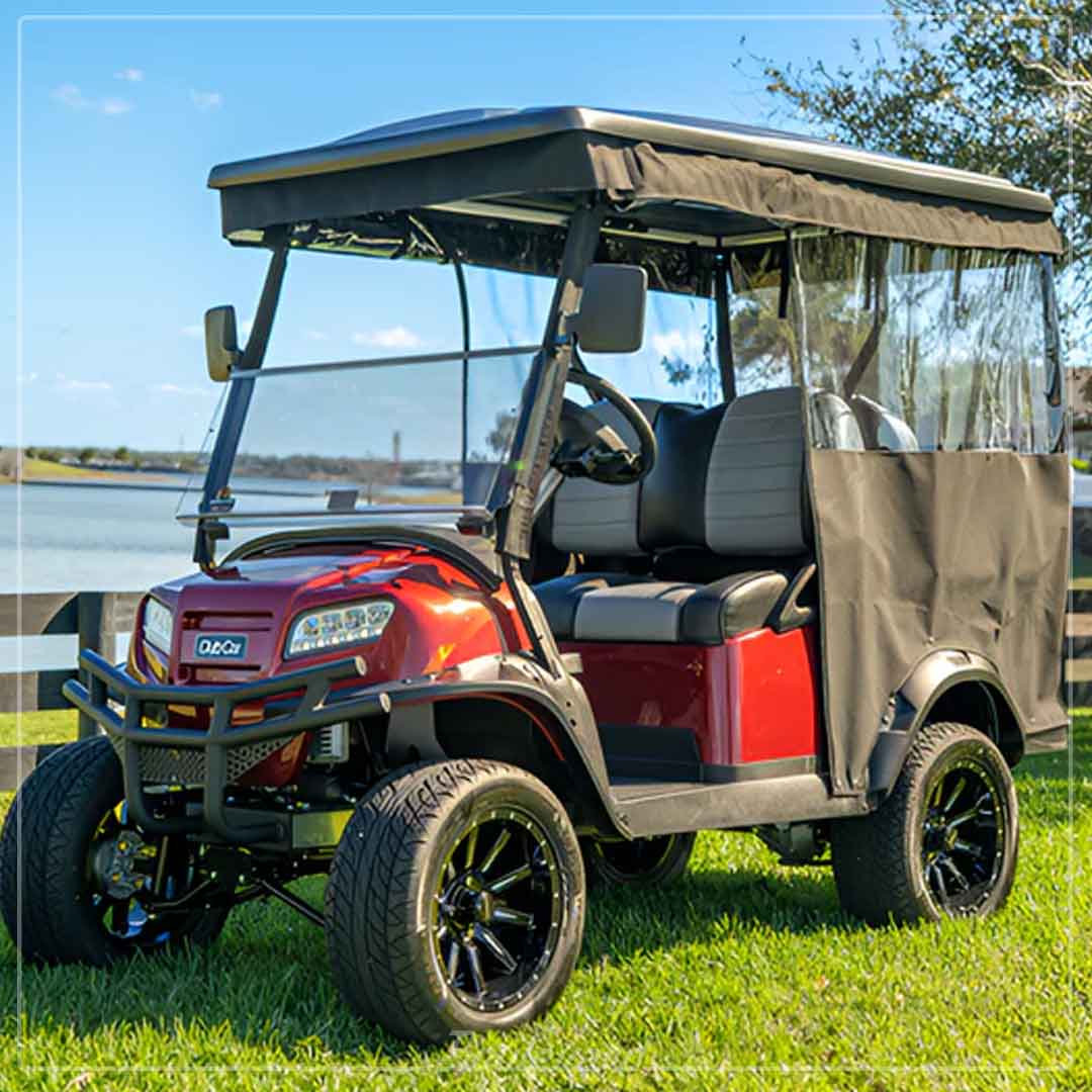 DoorWorks 4-Passenger Sunbrella Track-Style Golf Cart Enclosure - Image 3