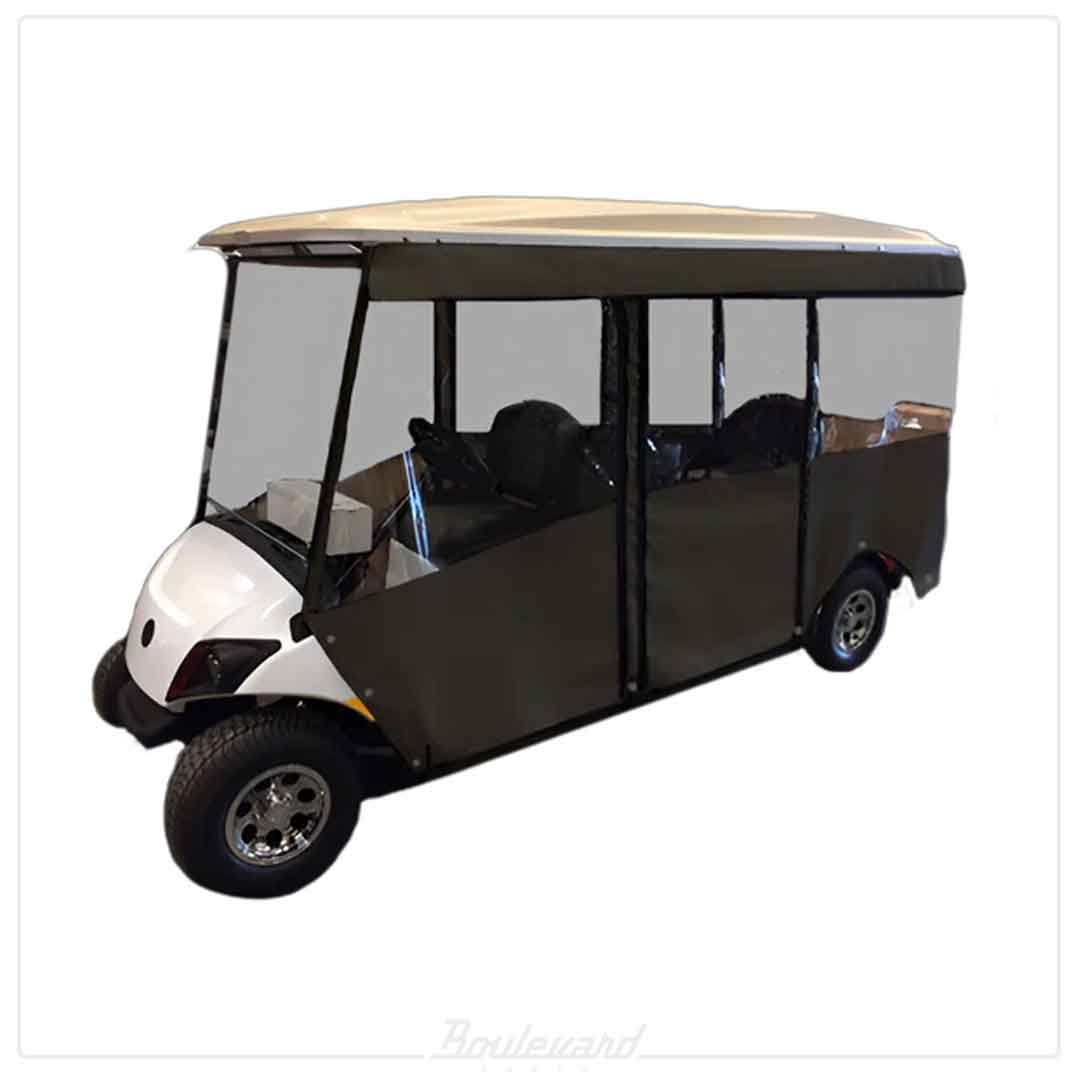 DoorWorks 6-Passenger Sunbrella Track-Style Golf Cart Enclosure - Image 2