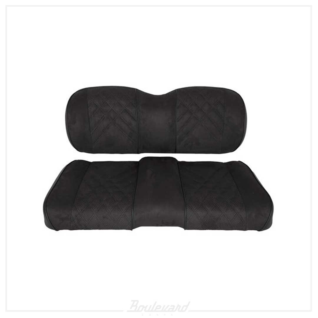 Premium RedDot® Black Suede Front Seat Assemblies for EZGO RXV