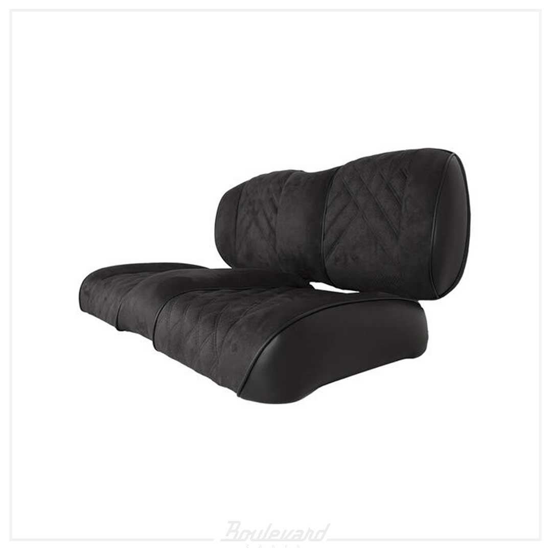 Premium RedDot® Black Suede Front Seat Assemblies for EZGO RXV - Image 2