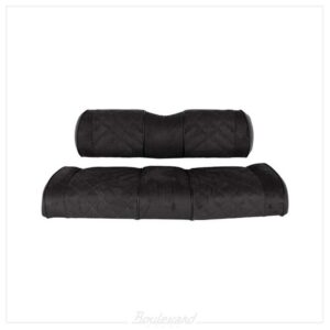 NP-10-510-BK01-001 Premium RedDot® Black Suede GTW® Mach3 Rear Seat Cushions