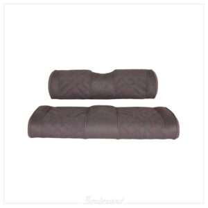 NP-10-510-BK01-001 Premium RedDot® Pewter Suede GTW® Mach3 Rear Seat Cushions