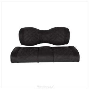 NP-10-511-BK01-001 Premium RedDot® Black Suede MadJax® Genesis 250/300 Rear Seat Cushions