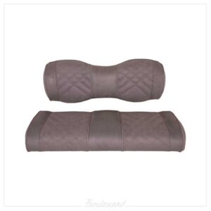 NP-10-511-GY07-001 Premium RedDot® Pewter Suede MadJax® Genesis 250/300 Rear Seat Cushions
