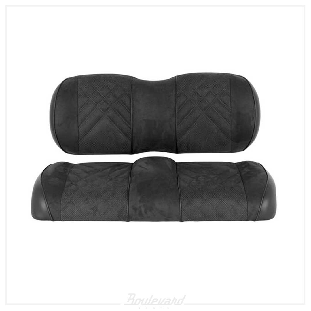 Premium RedDot® Black Suede Front Seat Assemblies for Club Car Precedent Onward Tempo - Image 2