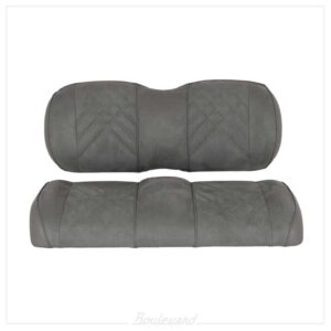 NP-10-512-GY07-001 Premium RedDot® Pewter Suede Front Seat Assemblies for Club Car Precedent Onward Tempo