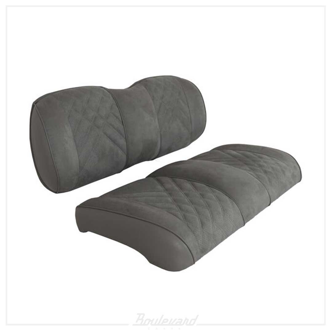 Premium RedDot® Pewter Suede Front Seat Assemblies for Club Car Precedent Onward Tempo - Image 3