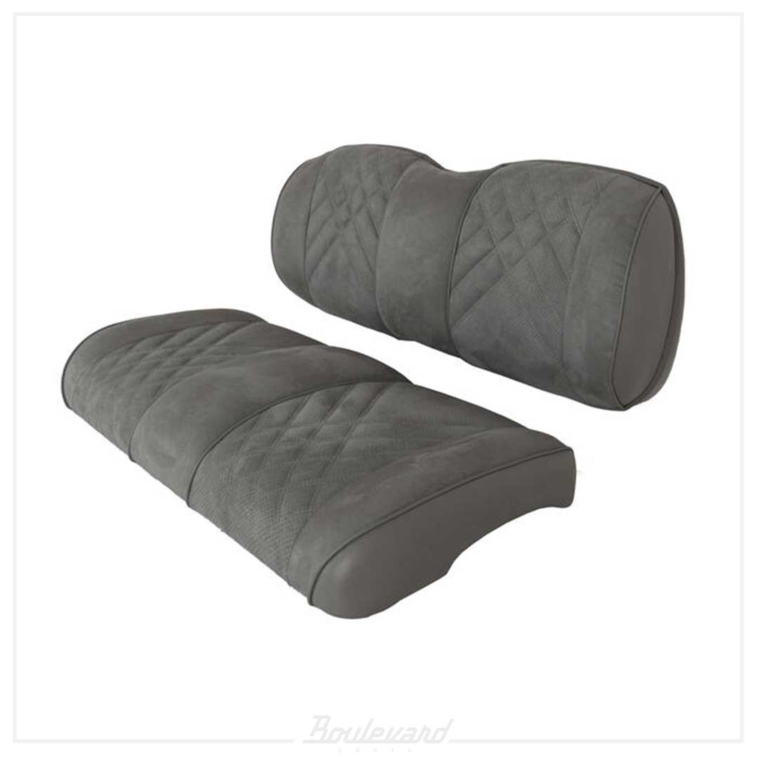 Premium RedDot® Pewter Suede Front Seat Assemblies for Club Car Precedent Onward Tempo - Image 2