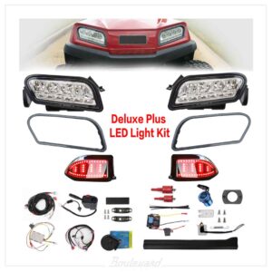 NKS10028-1-001 NOKINS Golf Cart Deluxe Plus LED Light Kit for Club Car Tempo Electric & Gas 2004-UP