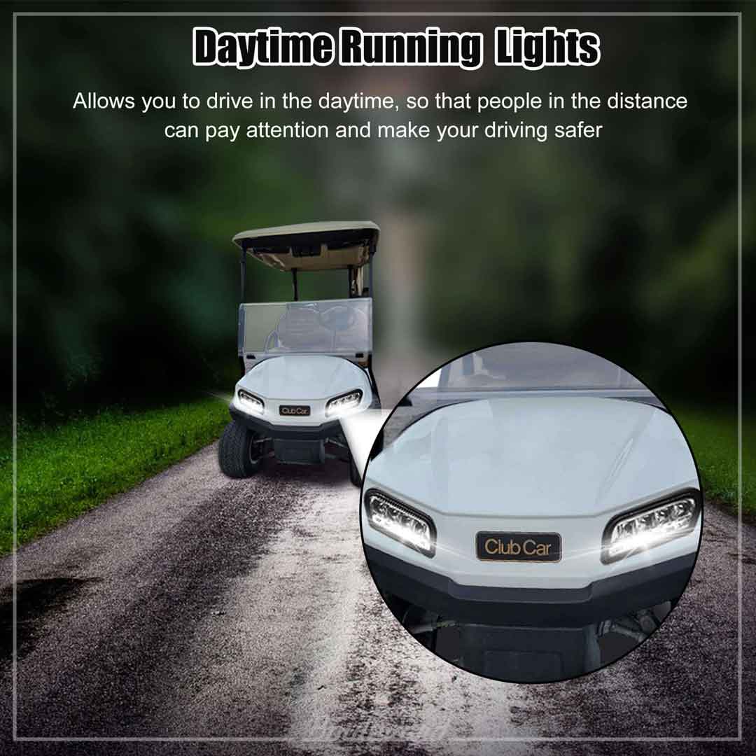 NOKINS Golf Cart Deluxe Plus LED Light Kit for Club Car Tempo Electric & Gas 2004-UP - Image 7