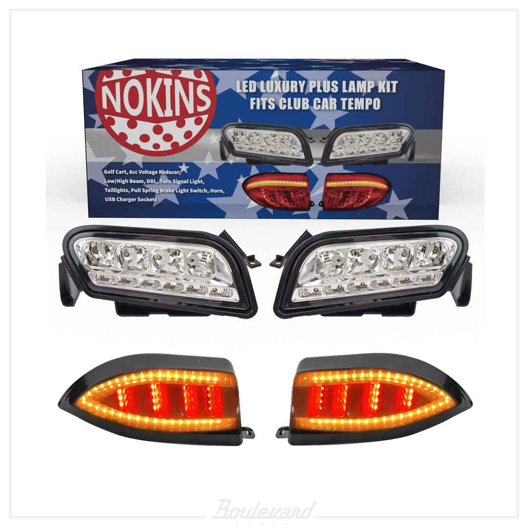 NOKINS Golf Cart Deluxe LED Light Kit for Club Car Tempo/Onward