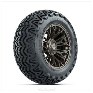 NP-A19-793-001 Set of (4) 14 in GTW® Stellar Matte Bronze Wheels with 23x10-14 Predator All-Terrain Tires