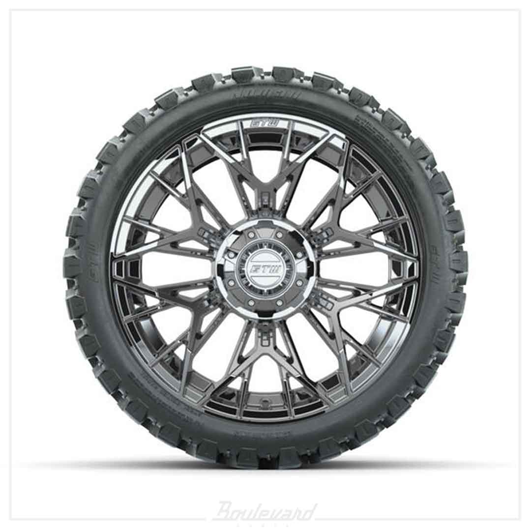 Set of (4) 15 in GTW® Stellar Chrome Wheels with 23x10-R15 Nomad All-Terrain Tires - Image 2