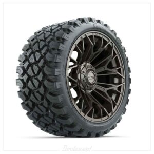NP-A19-803-001 Set of (4) 15 in GTW® Stellar Matte Bronze Wheels with 23x10-R15 Nomad All-Terrain Tires