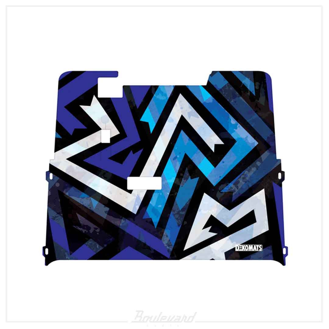 Dekomats: Blue Graffiti Design