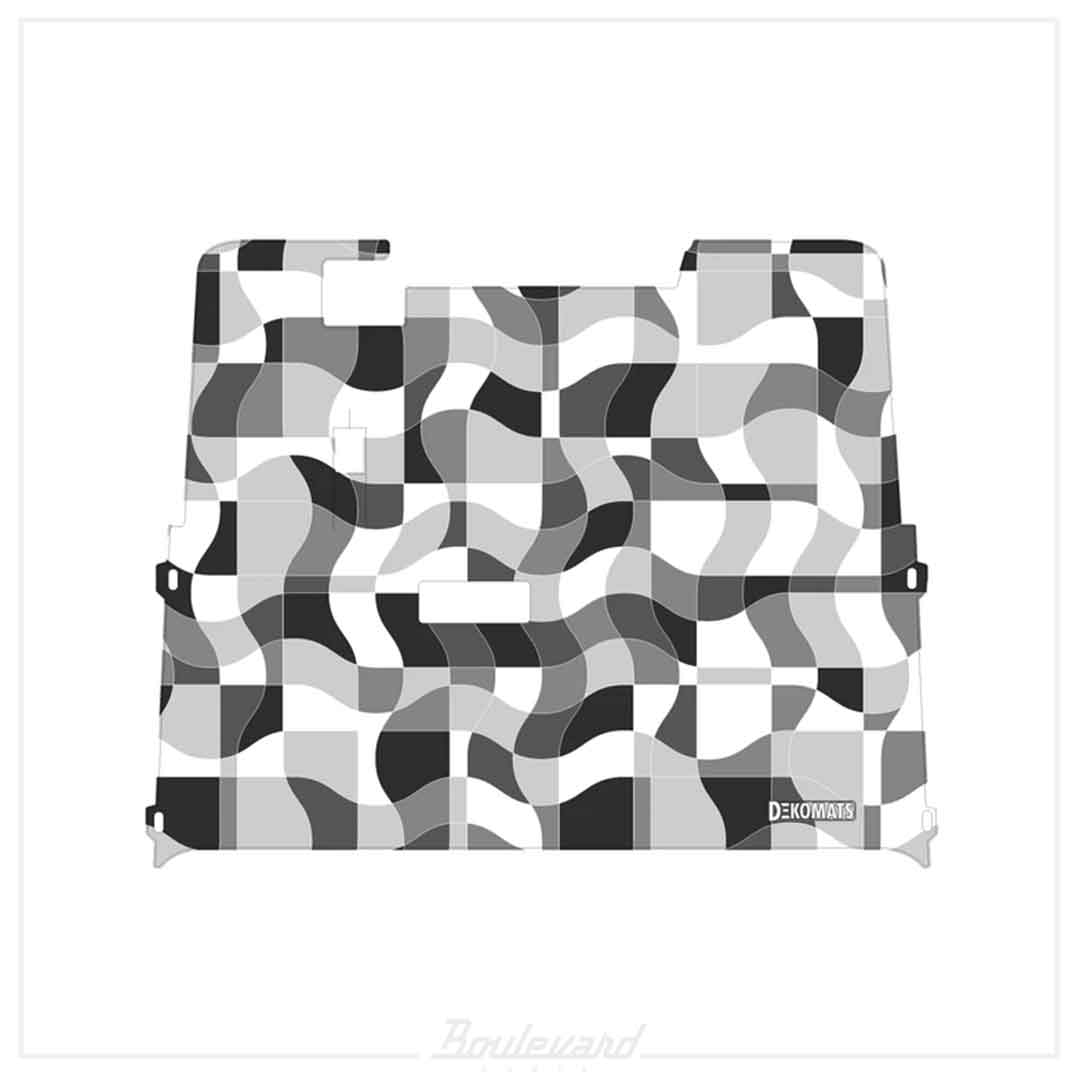 Dekomats: White Geometric Design