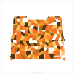 dekomats-orange-geometric-design Dekomats: Orange Geometric Design
