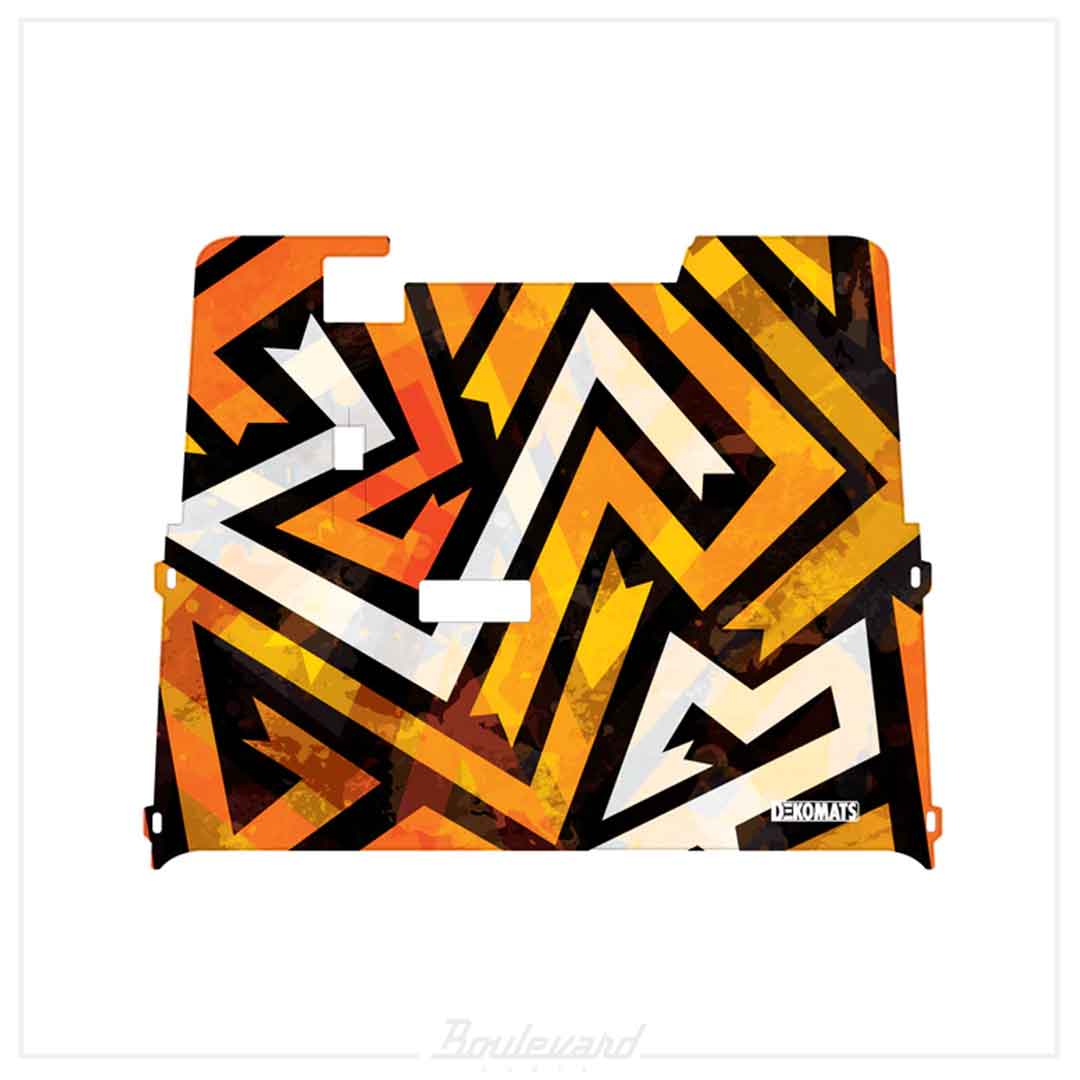 Dekomats: Orange Graffiti Design