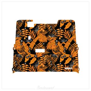 dekomats-orange-tropic-hibiscus-design Dekomats: Orange Tropical Hibiscus Design