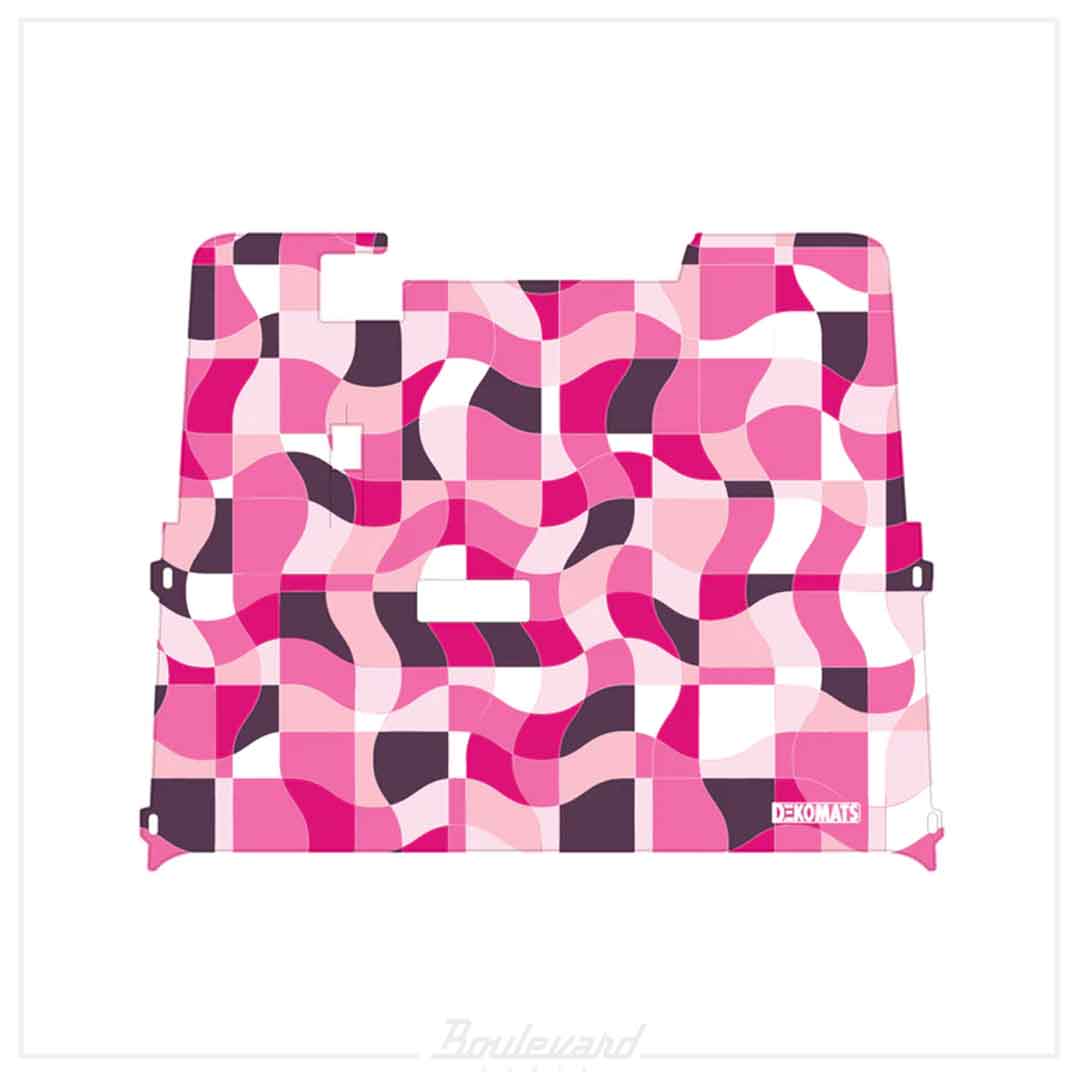 Dekomats: Pink Geometric Design