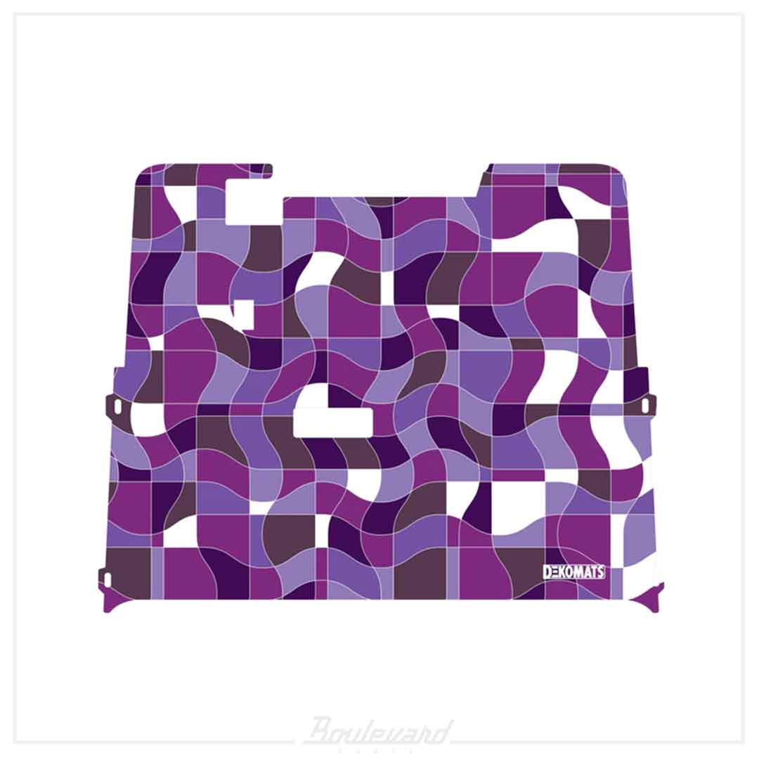 Dekomats: Purple Geometric Design