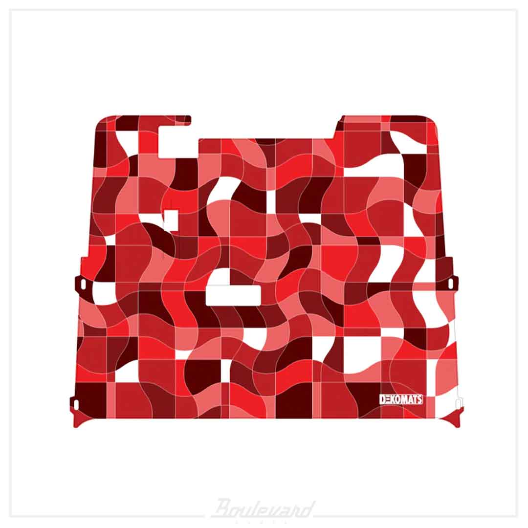 Dekomats: Red Geometric Design
