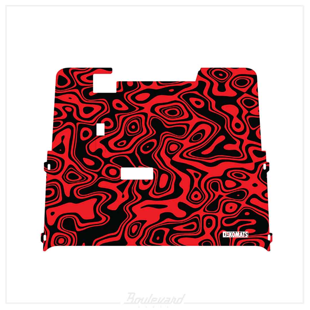Dekomats: Red Topo Design