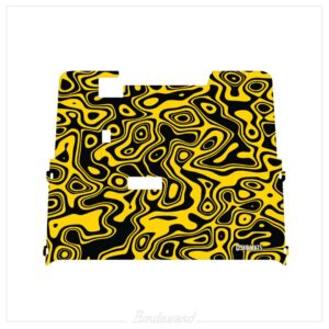 dekomats-yellow-topo-design Dekomats: Yellow Topo Design